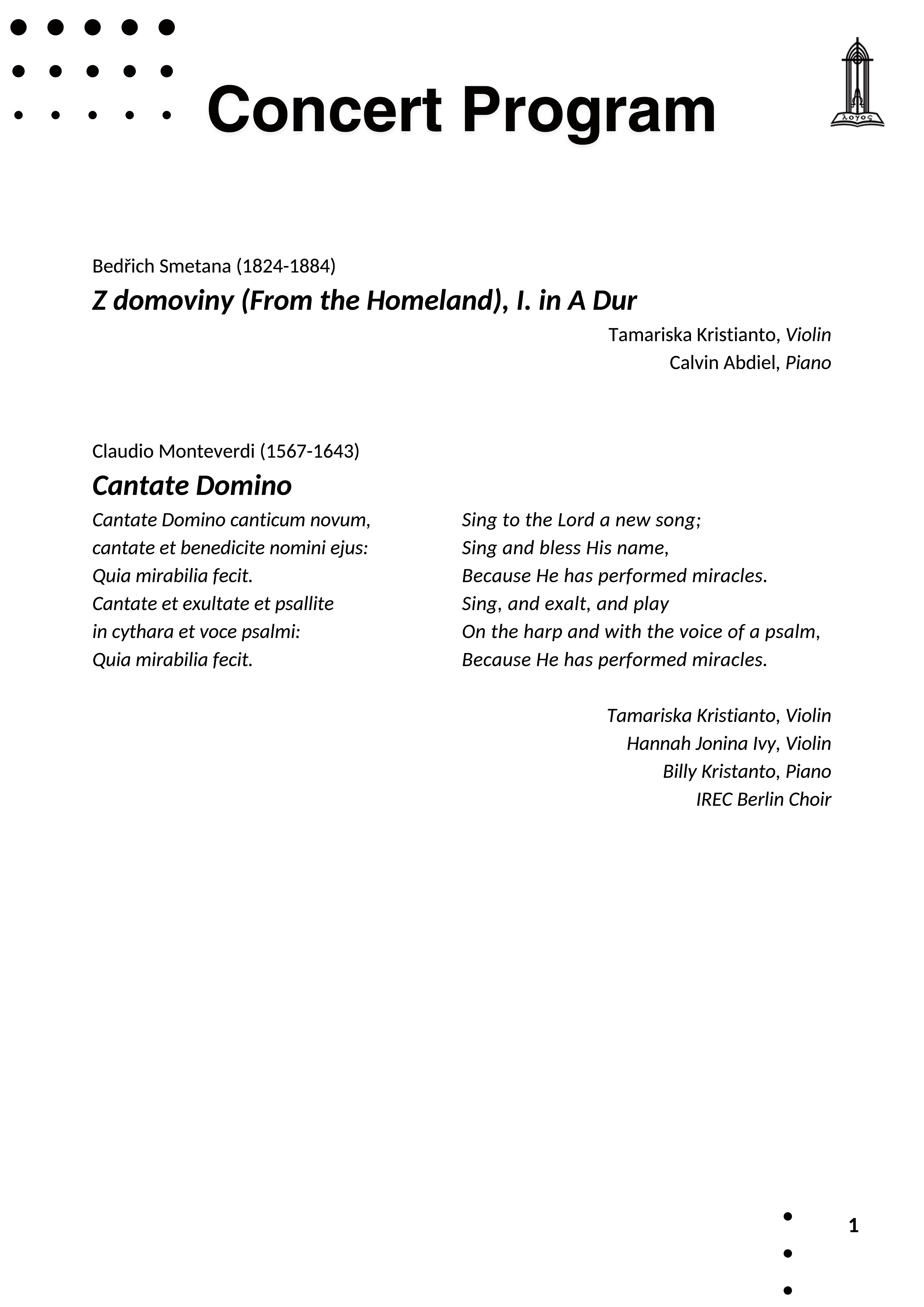 Program Book - Page 3