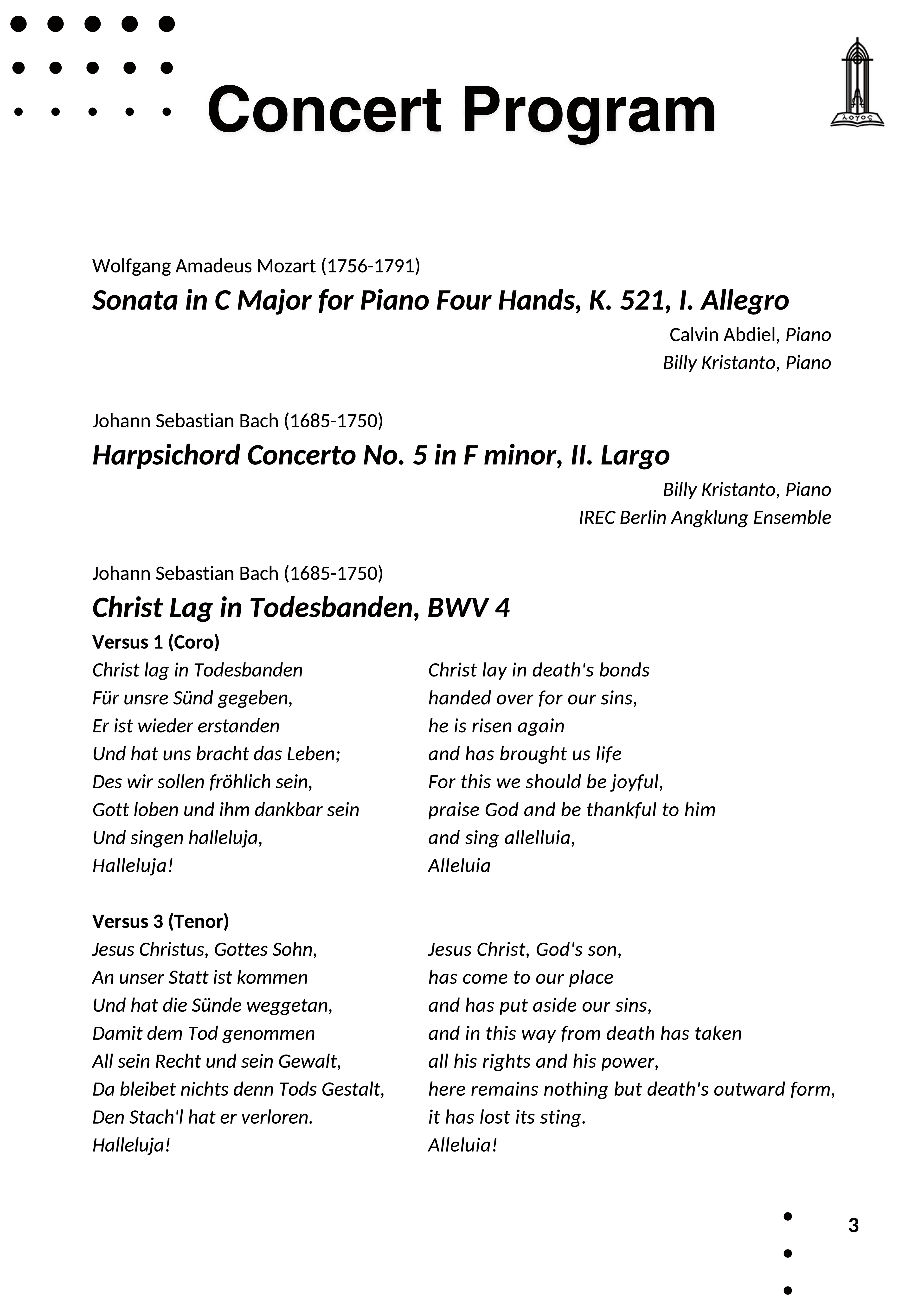 Program Book - Page 5