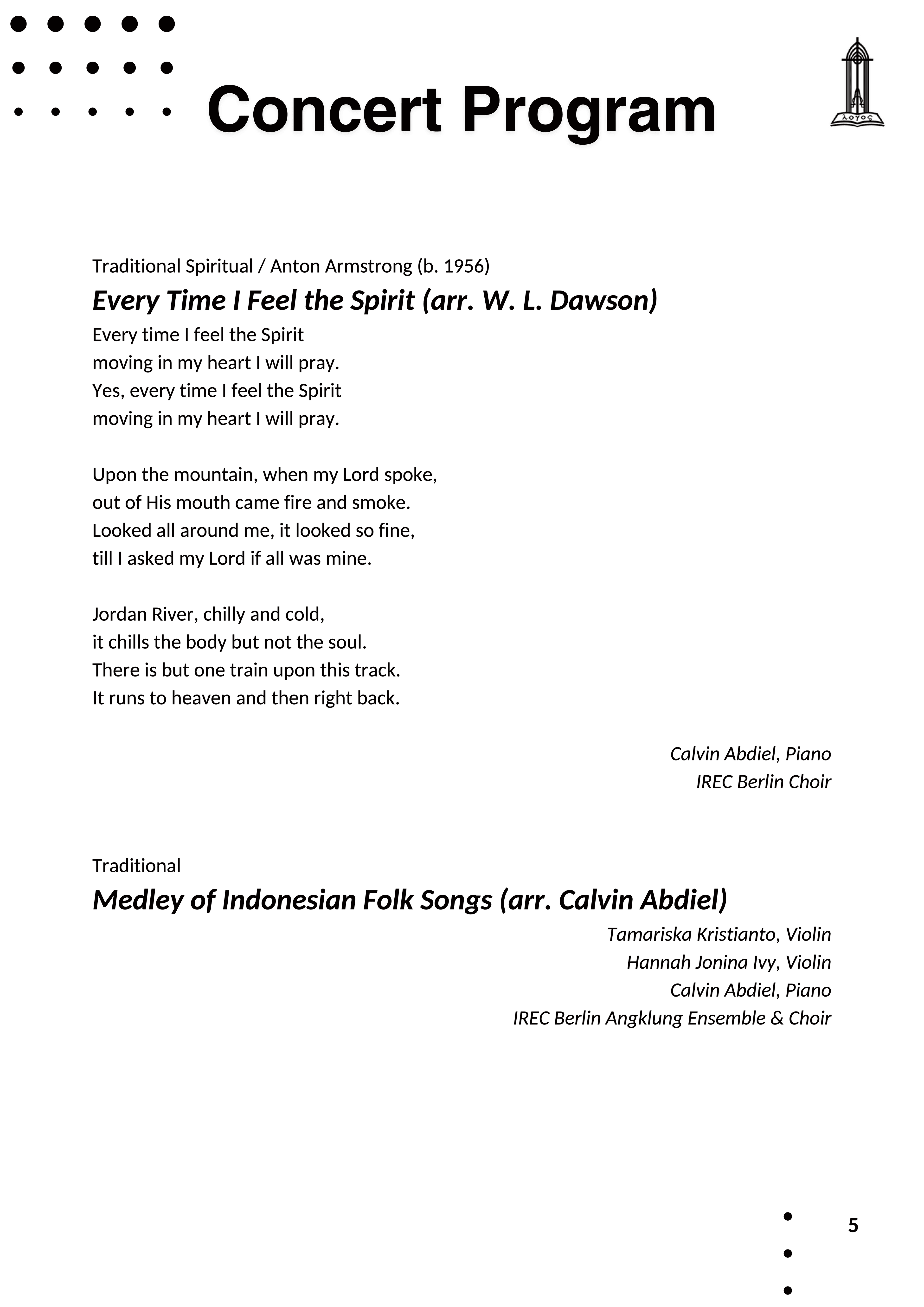 Program Book - Page 7