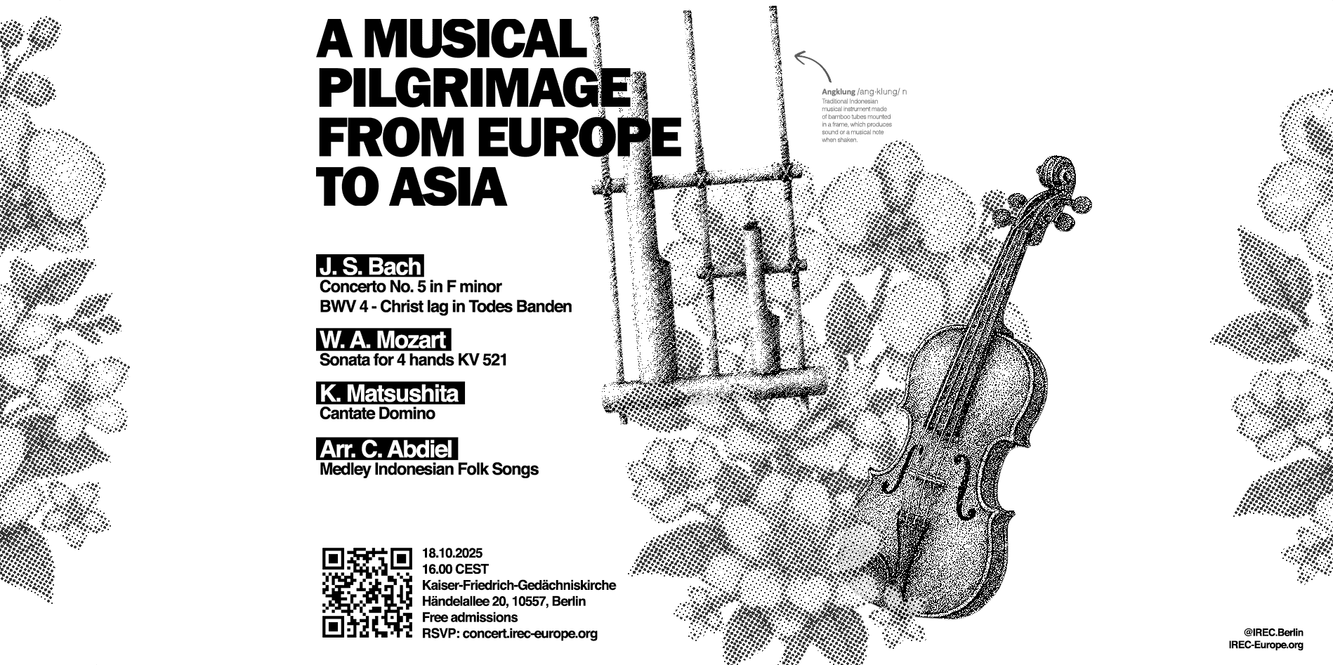 Concert performing Bach, Mozart, Matsushita, and arrangement of Indonesian Traditional Music